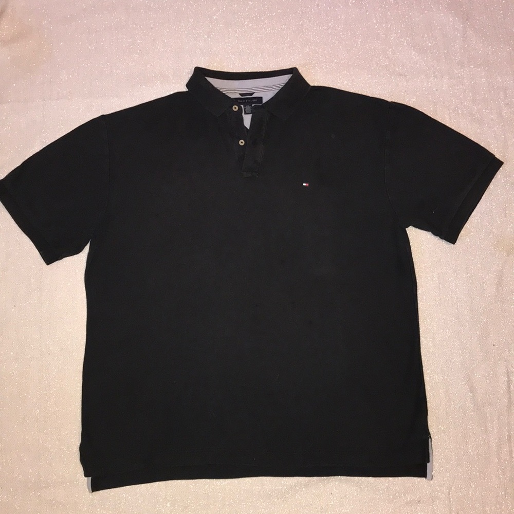 Tommy Hilfiger black polo shirt XXL